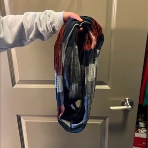 Red and Blue Plaid Scarf